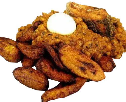 54989_gari_beans_plantain_pear_egg.webp Gari & Beans 'Gobe'