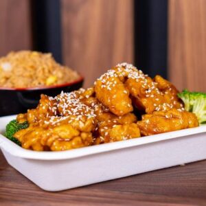 SESAME CHICKEN.
