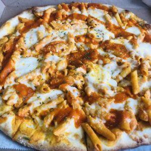Personal Baked Ziti Pizza